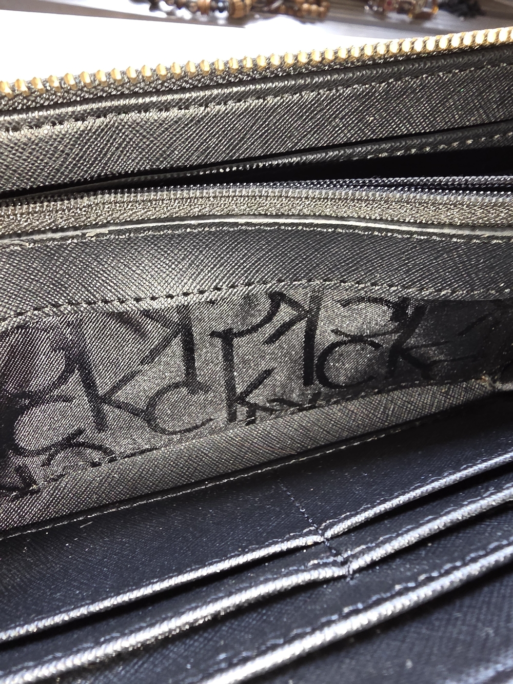Calvin Klein Signature Zip Monogram Wallet - Picture 7 of 10